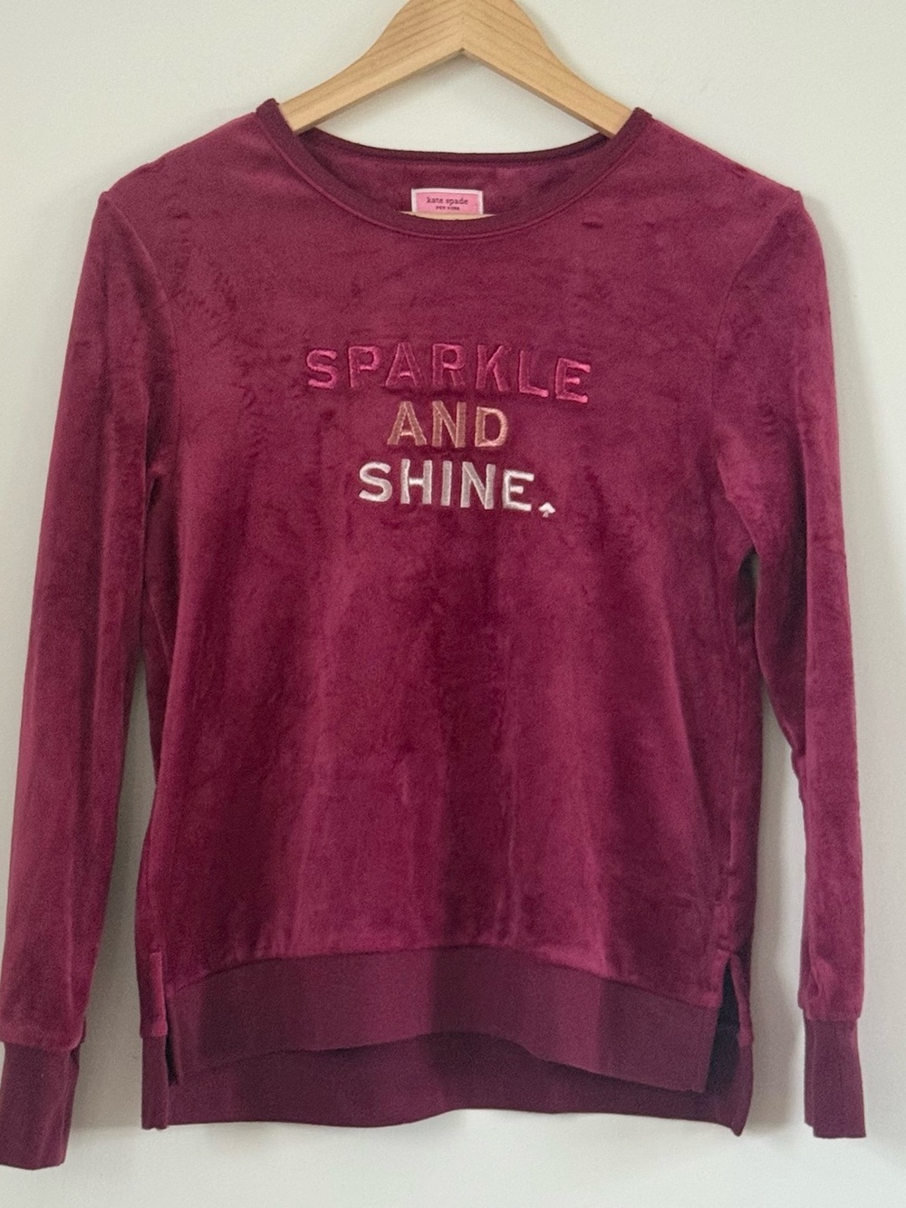 Kate Spade Velour Lounge Sweatshirt
